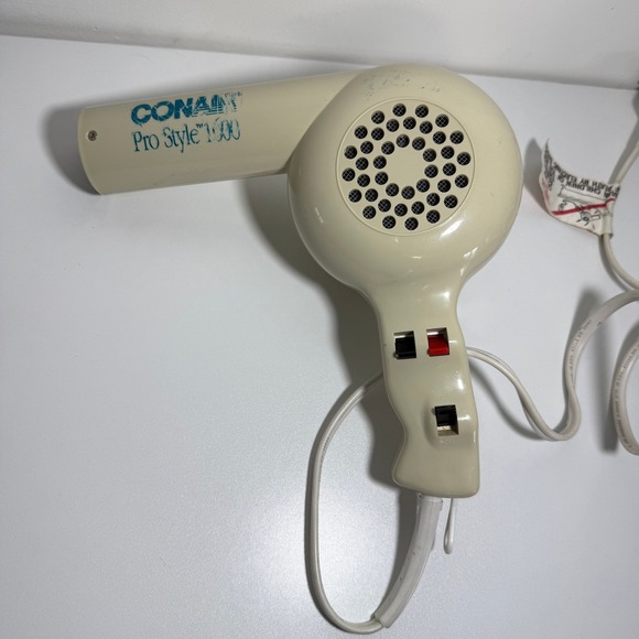 Conair Other - Conair Hair Dryer Pro Style 1600 Model 087A Cream Vintage 1600W Blow Dryer WORKS